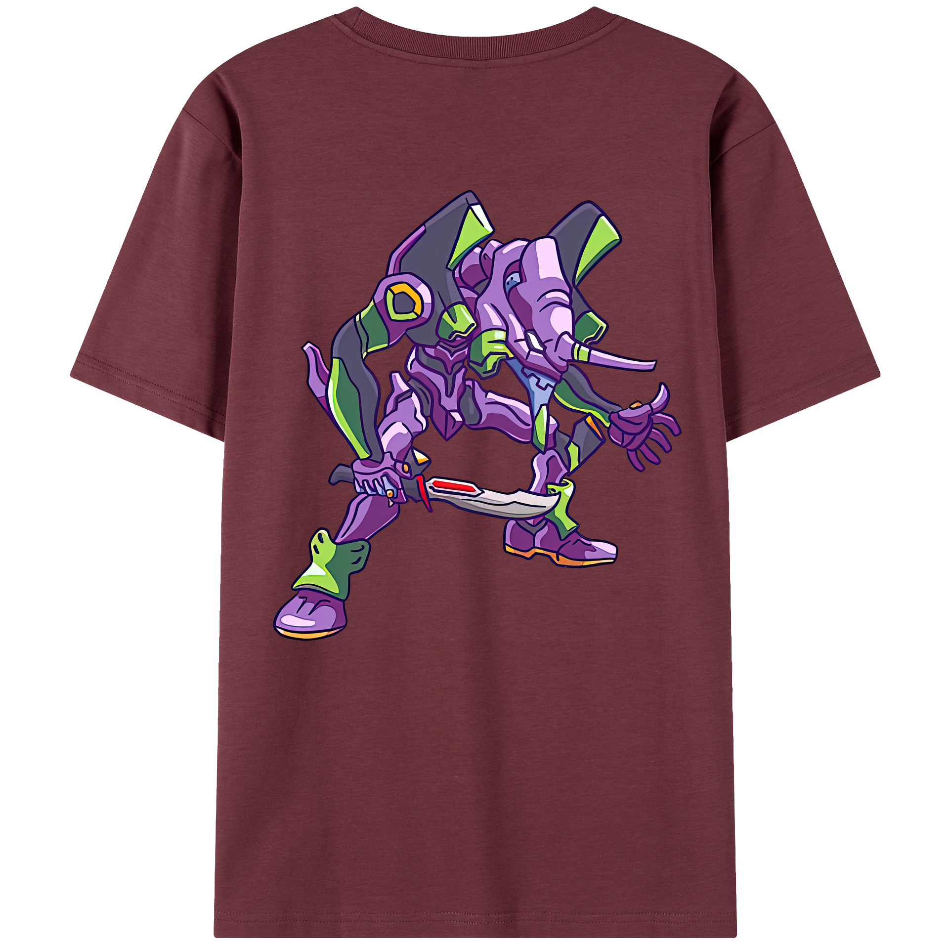 （画像用） EVA 新世紀エヴァンゲリオン 綿100％半袖Tシャツ（背面プリント）